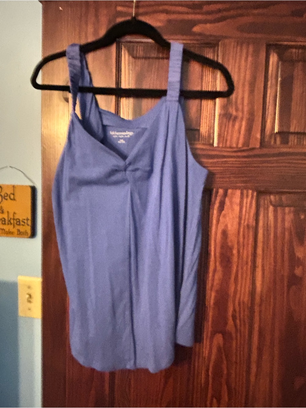 Soft Surroundings Periwinkle Blue Wide-Strap Camisole